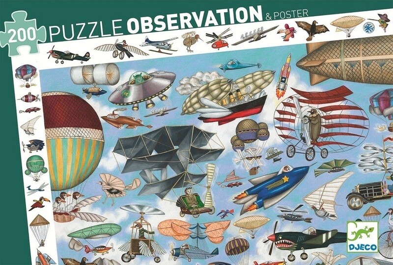 Puzle observación 200 pzas. &quot;Aero&quot; DJECO