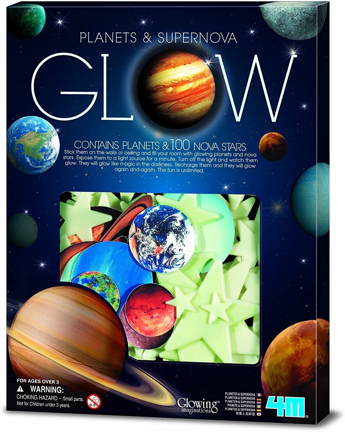 Planetas y estrellas luminiscentes 4M