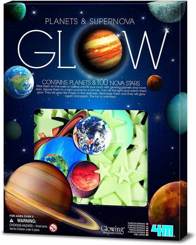 Planetas y estrellas luminiscentes 4M