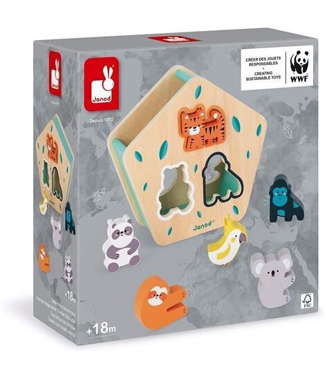 Caja encajables animales de madera WWF JANOD