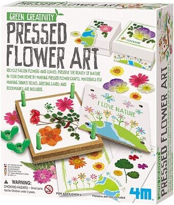 Green science: Pressed flower art. Ciencia verde: Kit para prensar flores. 4M