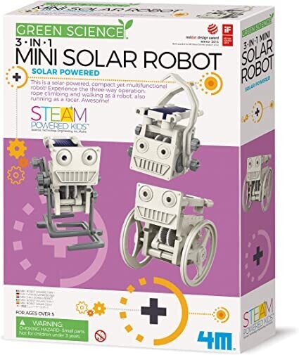 Green science: 3 in 1 solar robot. Ciencia verde: 3 en 1 robot solar. 4M