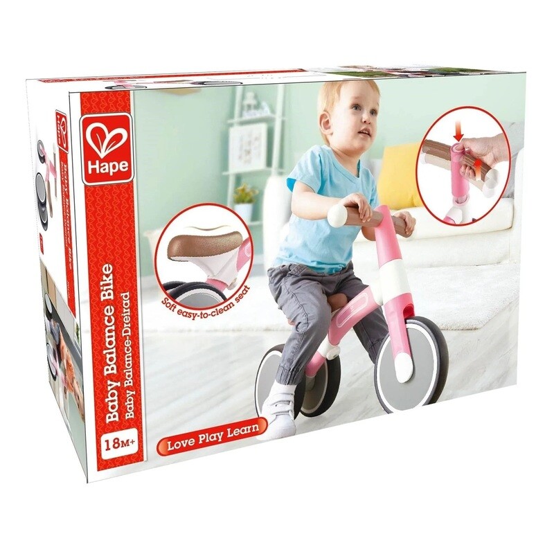 Triciclo de equilibrio color rosa HAPE