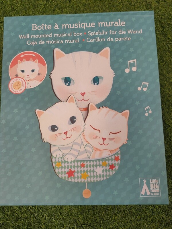 Caja de música para pared Gatitos DJECO