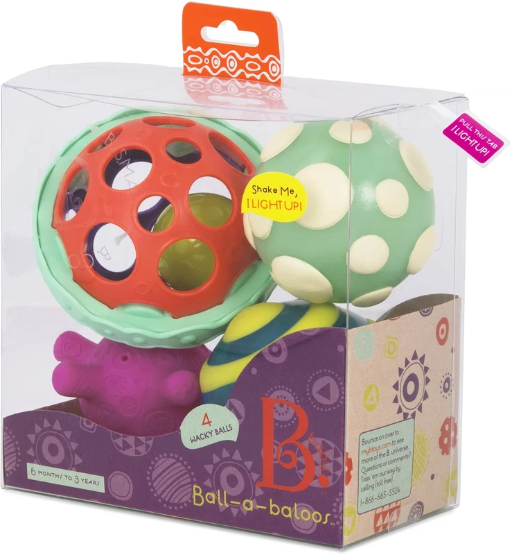 Conjunto 4 pelotas sensoriales B.YOU