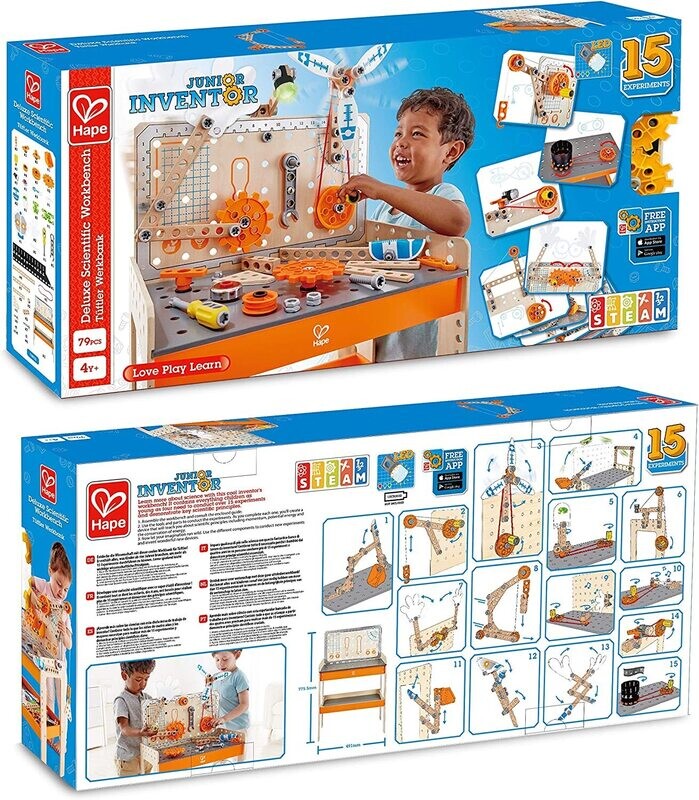 Jr. inventor 15 experimentos. Mesa deluxe HAPE