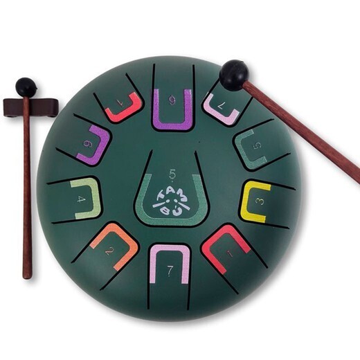 Instrumento Tambú  &quot;Verde Oscuro&quot; JUEGACONMIGO