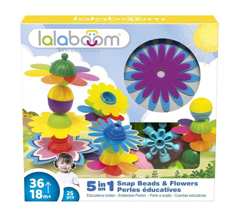 Conjunto de creación floral y cuentas educativas 25 pzas. LALABOOM