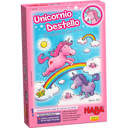Juego Unicornio destello &quot;El tesoro de las nubes&quot; HABA