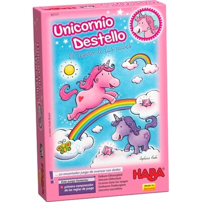 Juego Unicornio destello &quot;El tesoro de las nubes&quot; HABA