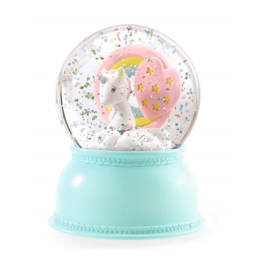 Lámpara bola de nieve &quot;Unicornio&quot; DJECO