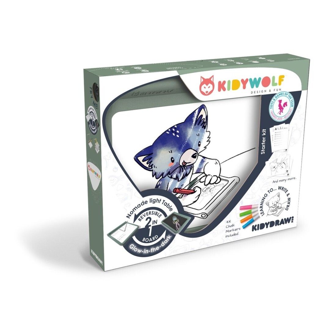 Pizarra 2 en 1 &quot;Kidydraw&quot; KIDYWOLF