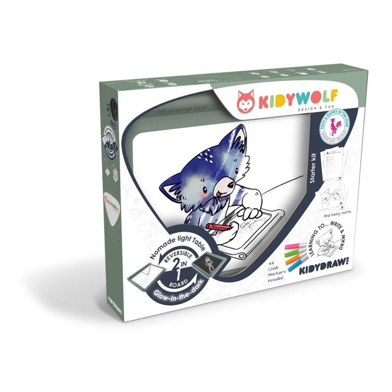 Pizarra 2 en 1 &quot;Kidydraw&quot; KIDYWOLF