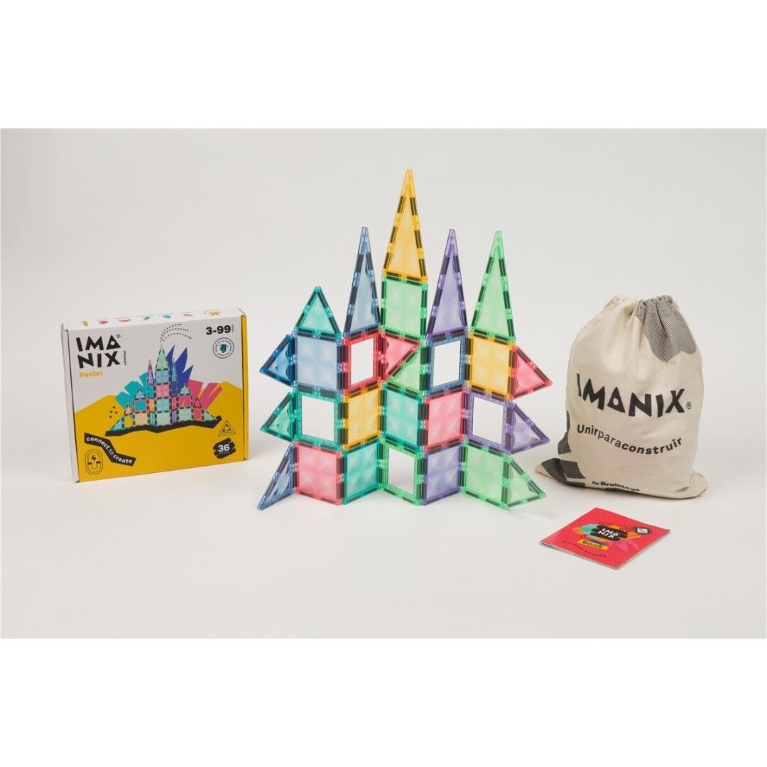 Imanix pastel 36 pzas. BRAINTOYS