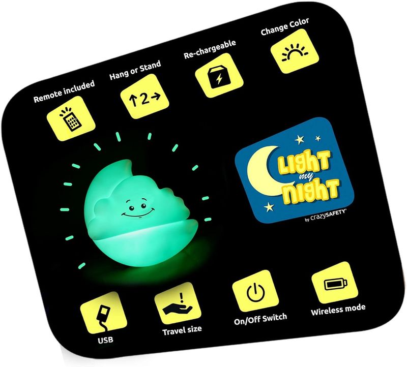 Lámpara led multifunción &quot;Luna y nube&quot; CRAZYSAFETY