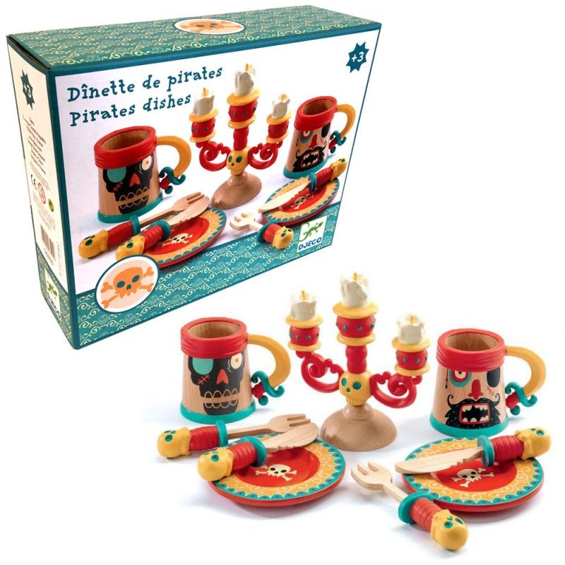 Set &quot;Vajilla de piratas&quot; DJECO