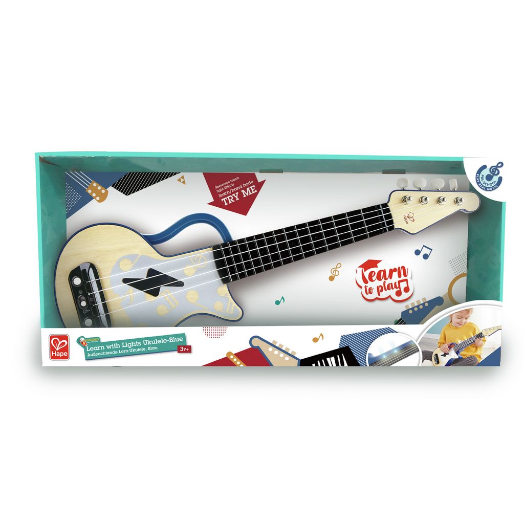 Ukelele con luces azul HAPE