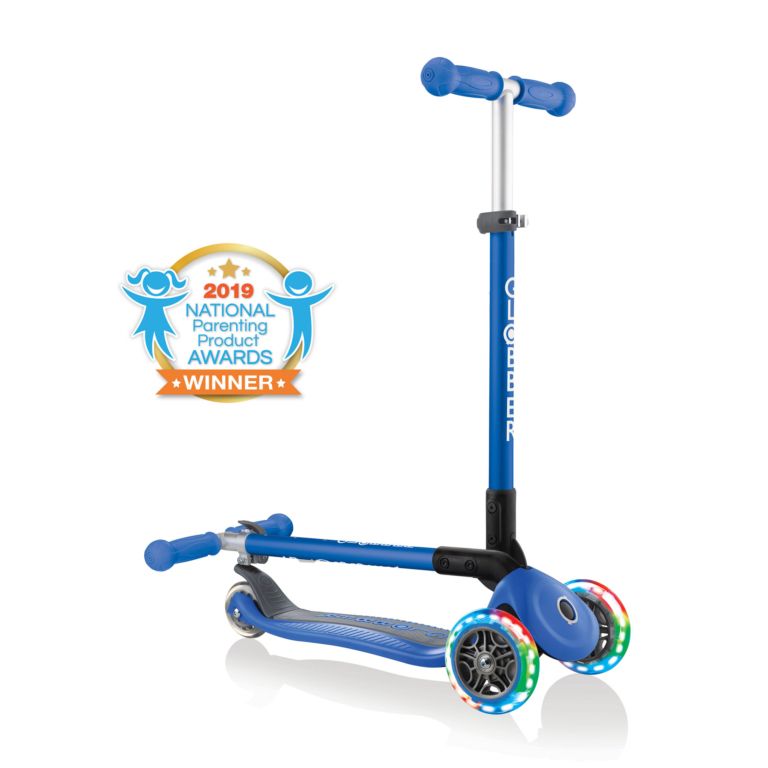 Patinete &quot;primo foldable lights azul&quot; GLOBBER