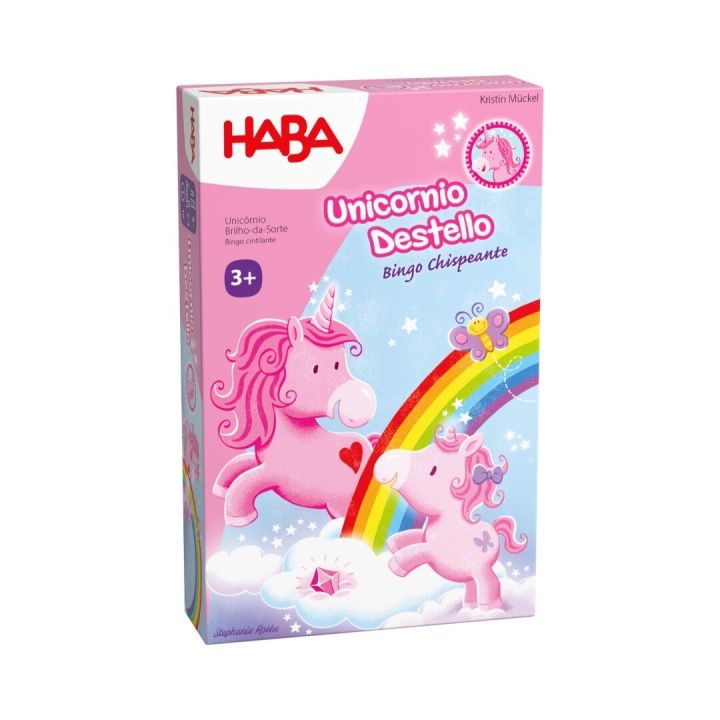 Juego Unicornio destello &quot;Bingo chispeante&quot; HABA