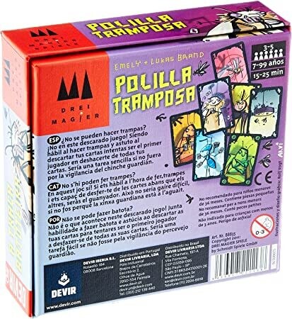 Devir – La Polilla Tramposa, Gioco di Tavolo, Versione Spagnola (BGPOLI Devir – La Polilla Tramposa, Gioco di Tavolo, Versione Spagnola (BGPOLI