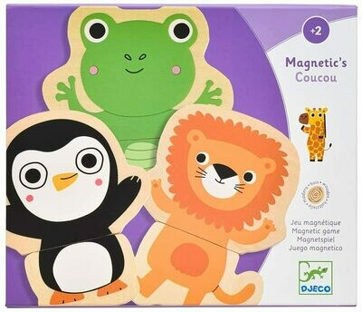 Puzle magnético de animales "Coucou" DJECO Puzle magnético de animales "Coucou" DJECO