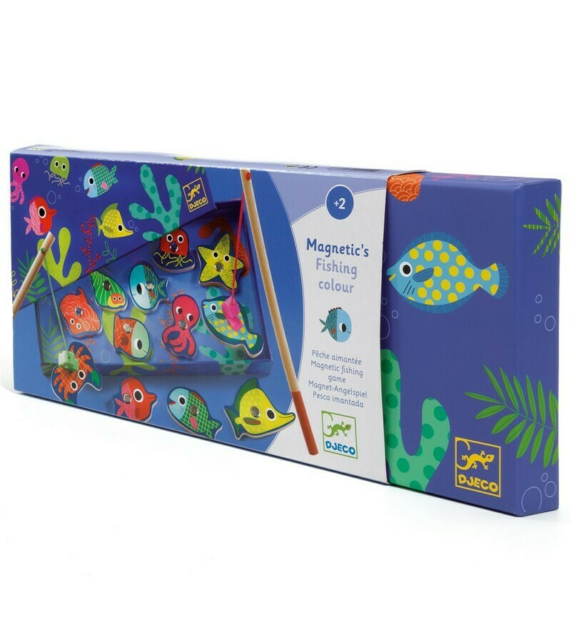 Juego de pesca magnético "Coloreada" DJECO