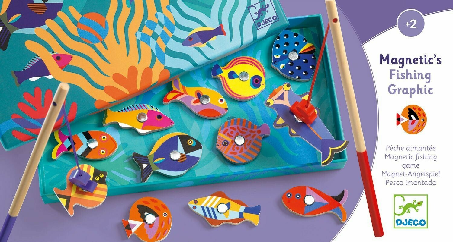 Juego de pesca magnético "Graphic" DJECO