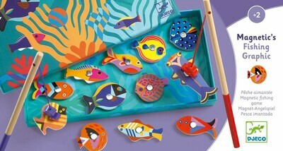 Juego de pesca magnético "Graphic" DJECO Juego de pesca magnético "Graphic" DJECO