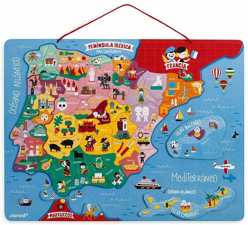 Puzle magnético "Mapa de España" JANOD