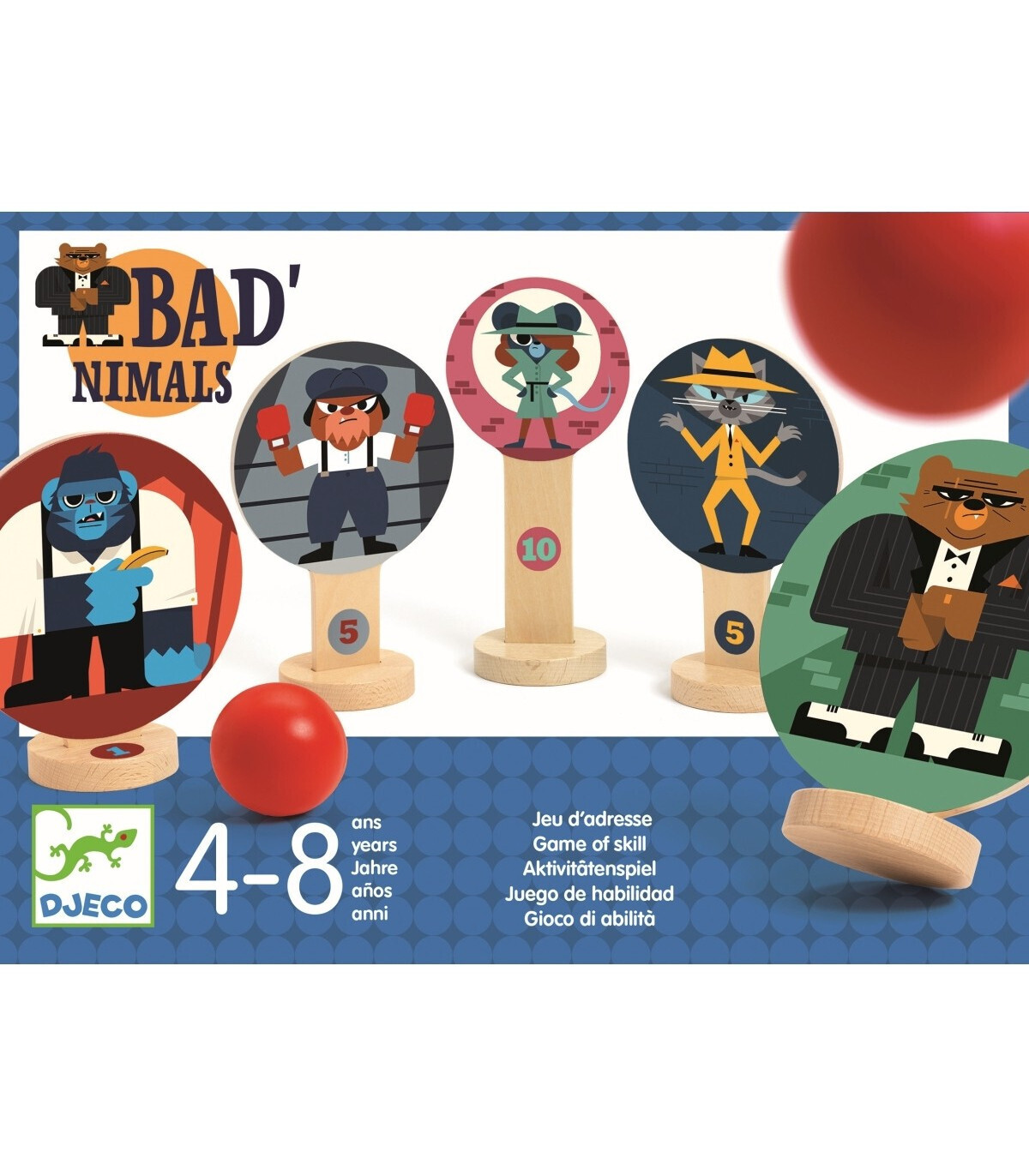 Bad'nimals juego de habilidad DJECO