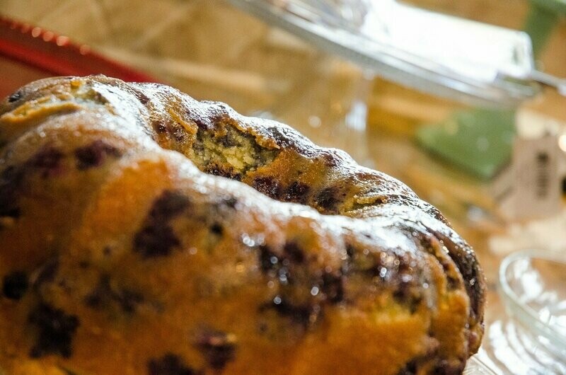 Blueberry Butter Bundt Cake