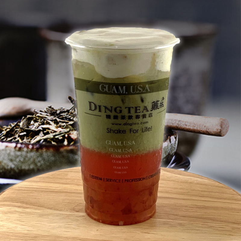 Strawberry Matcha Milk Tea