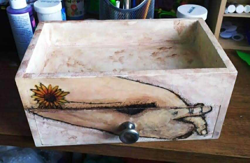Joyero personalizado en madera y pirograbado