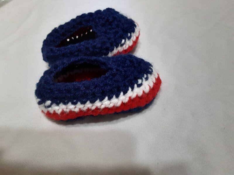 Patriotic Baby Boy Booties