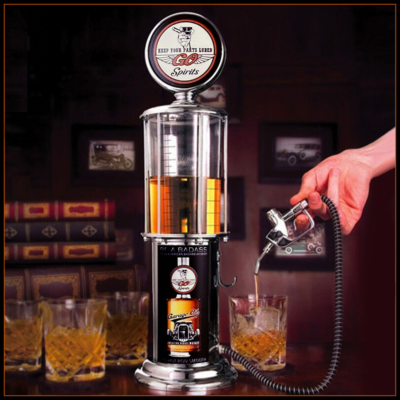 American Badass Whiskey Pump Dispenser