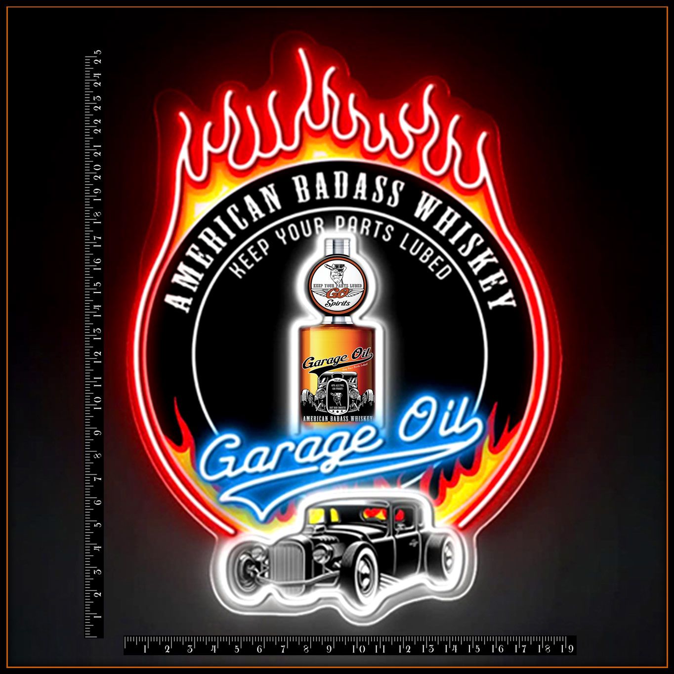 Garage Oil Neon Bar Light