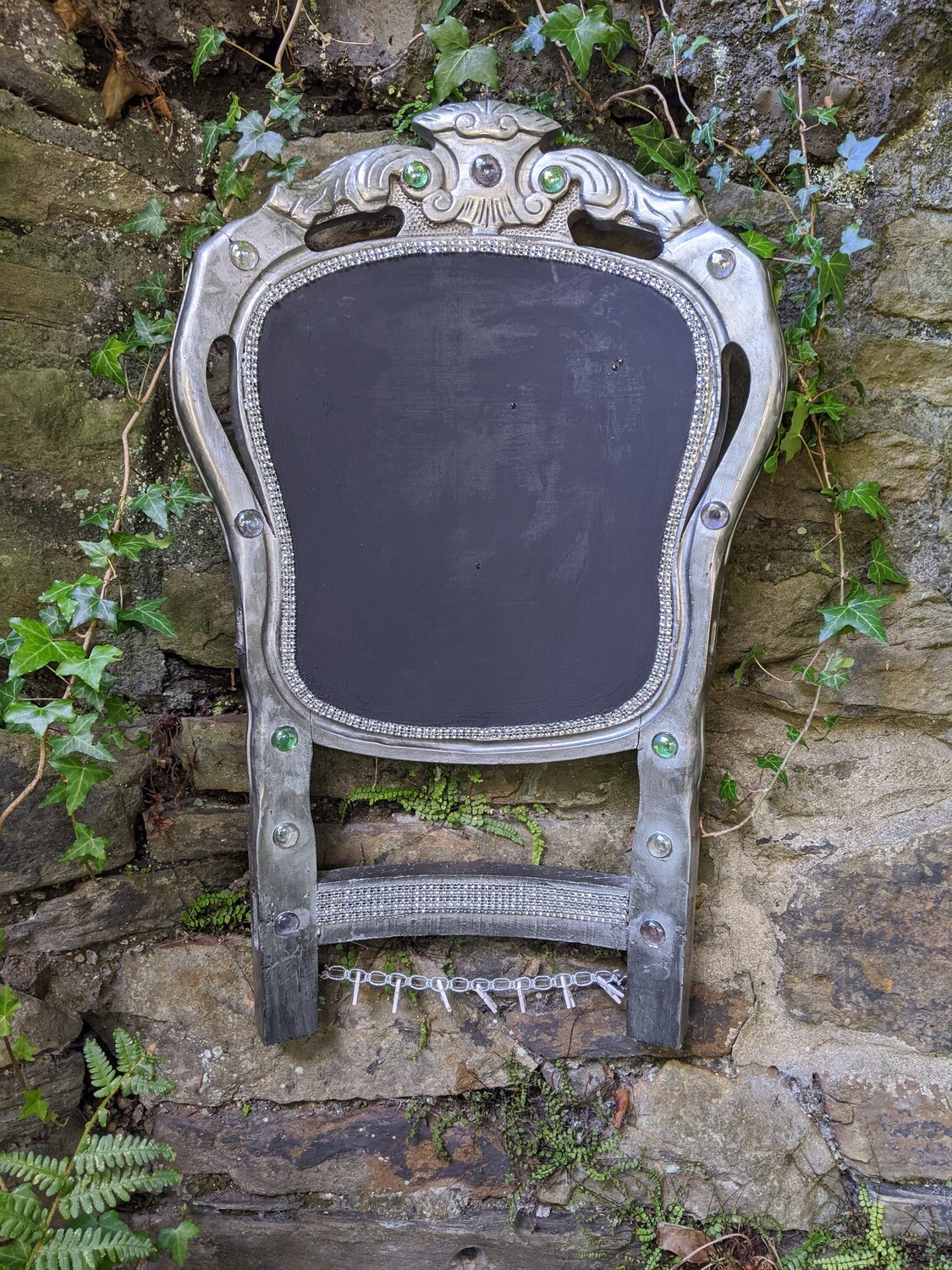 Silver Chairback Chalkboard