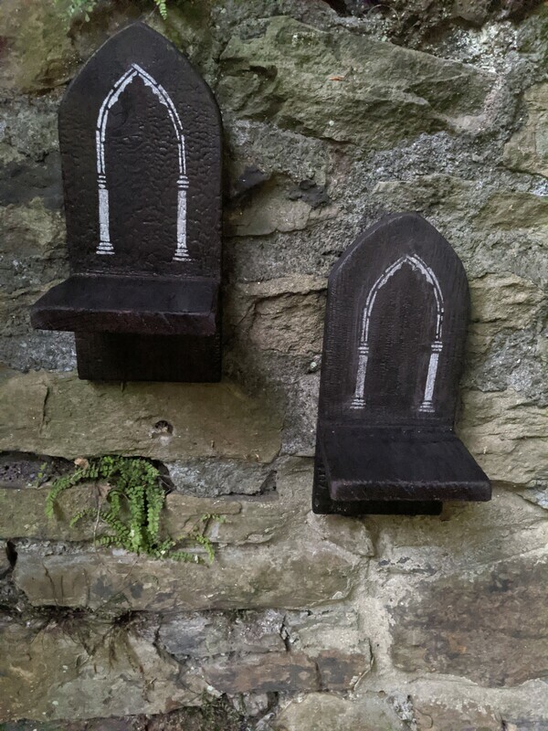 Gothic Wall Sconces/Candle Holders