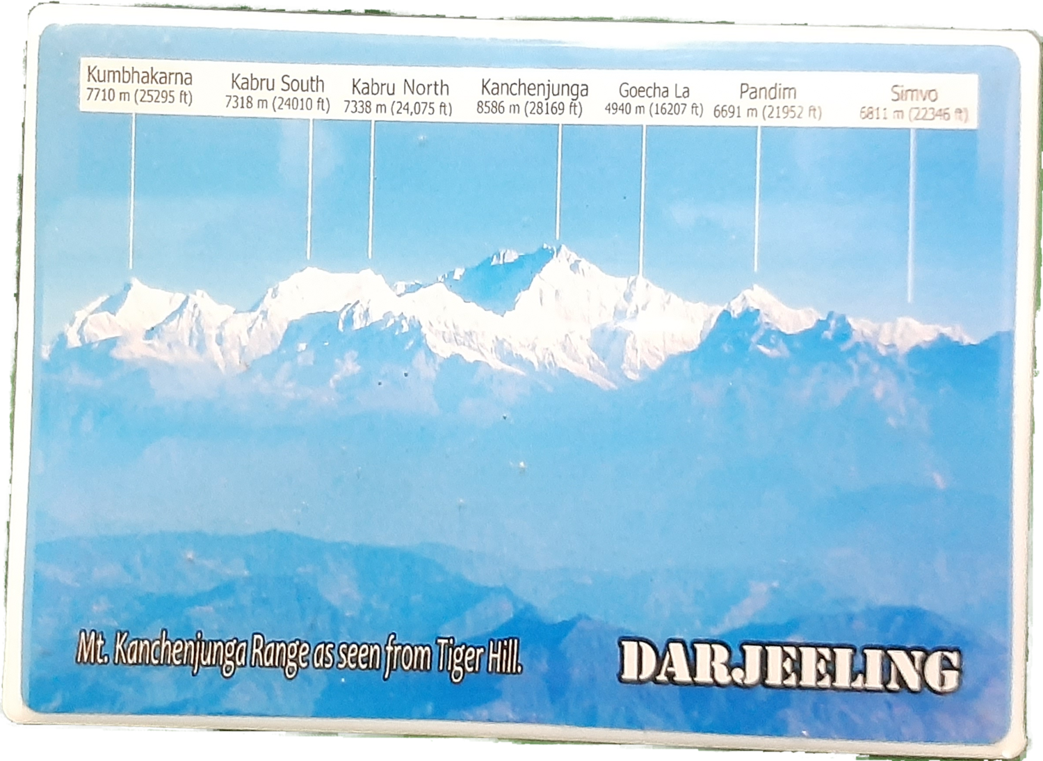 Darjeeling Photo Frame , of Mt.   Kangchenjunga