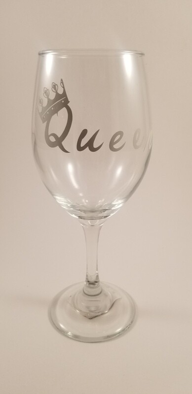 &quot;Queen&quot; Wine glass
