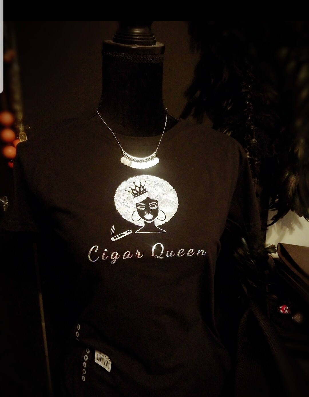 Cigar Queen ladies short sleeve round neck tshirt