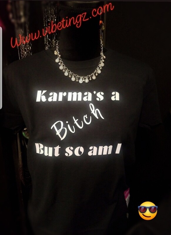 Karma ladies round neck short sleeve tee