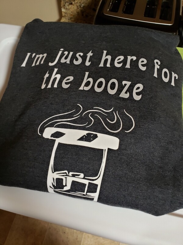 Mens &quot;Just here for the booze&quot; premium hoodie