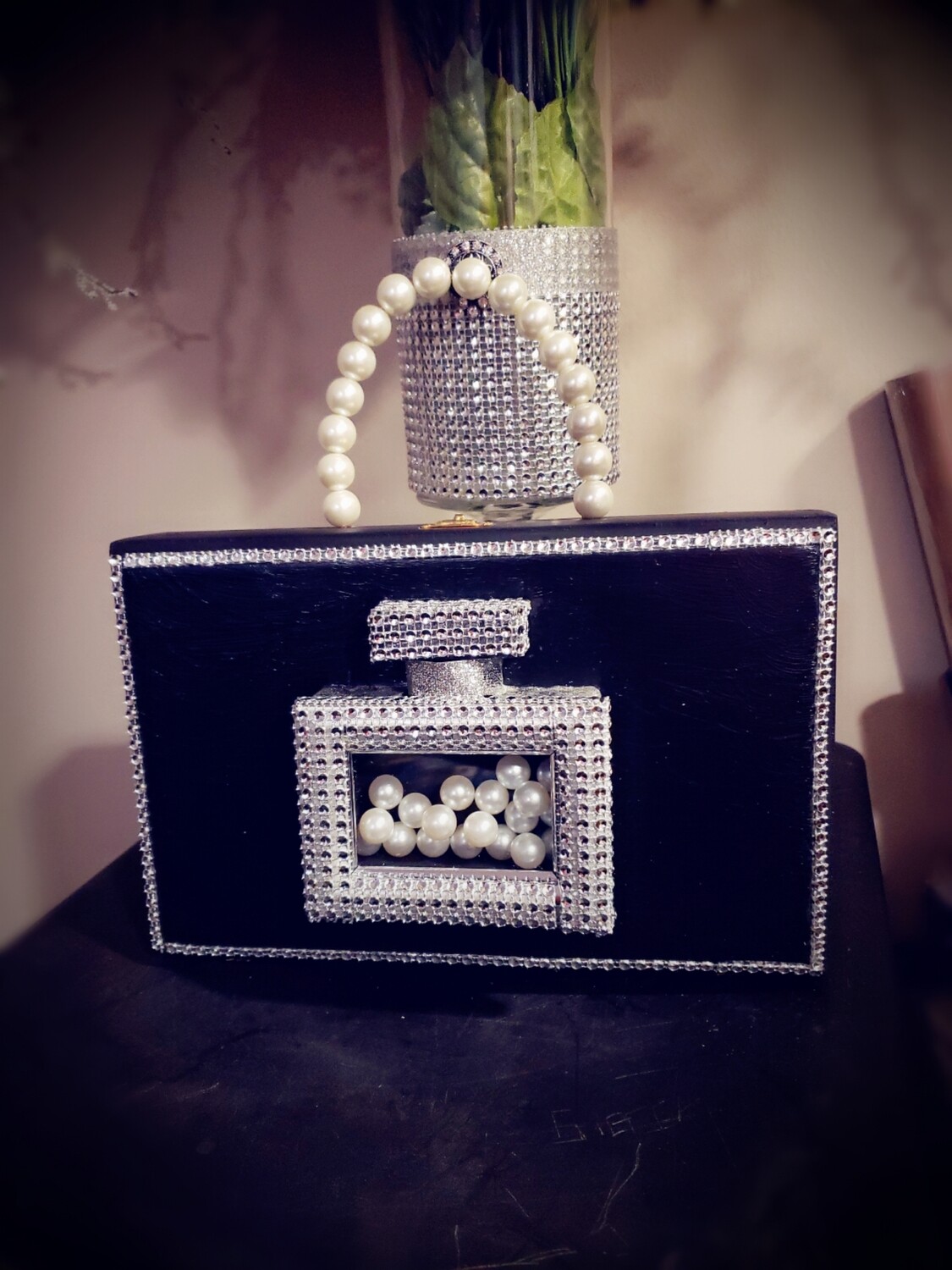 &quot;Diamonds and Pearls Box purse/humidor