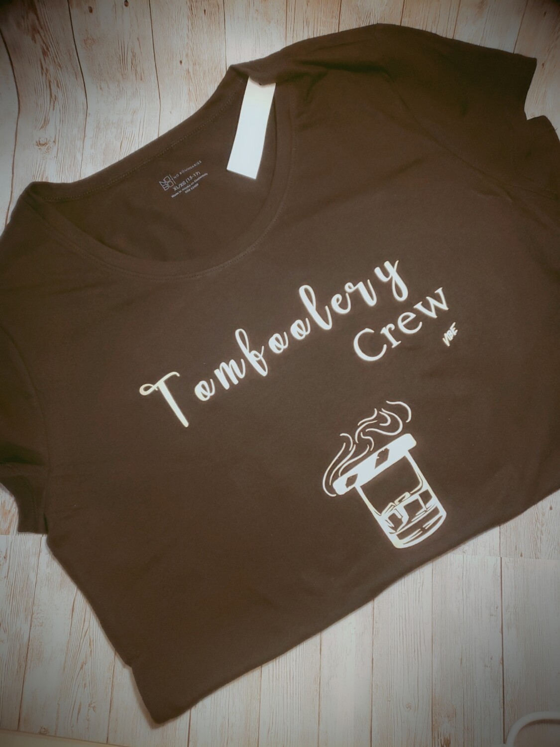 Ladies Tomfoolery crew short sleeve tee