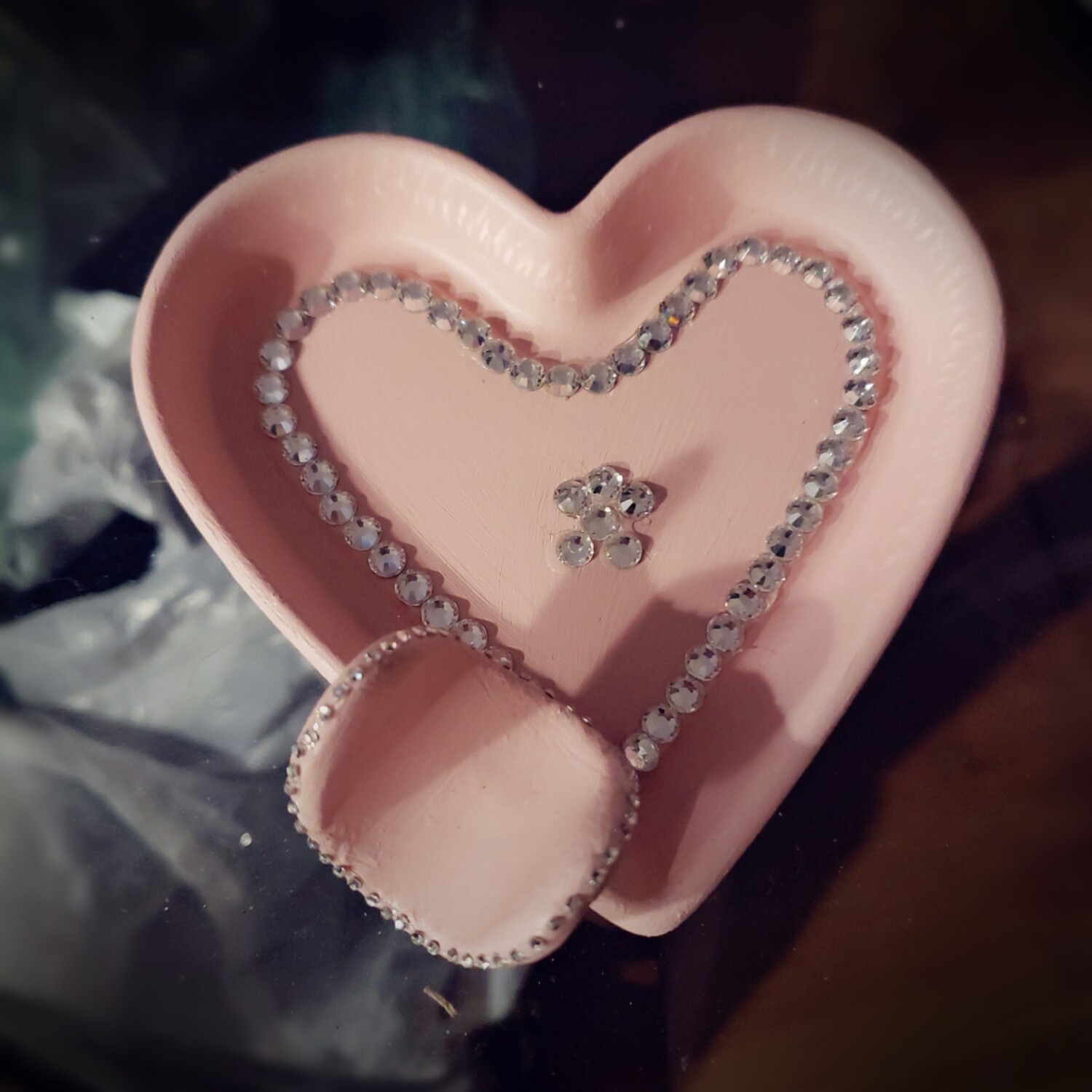 Pink dazzled travel cigar tray