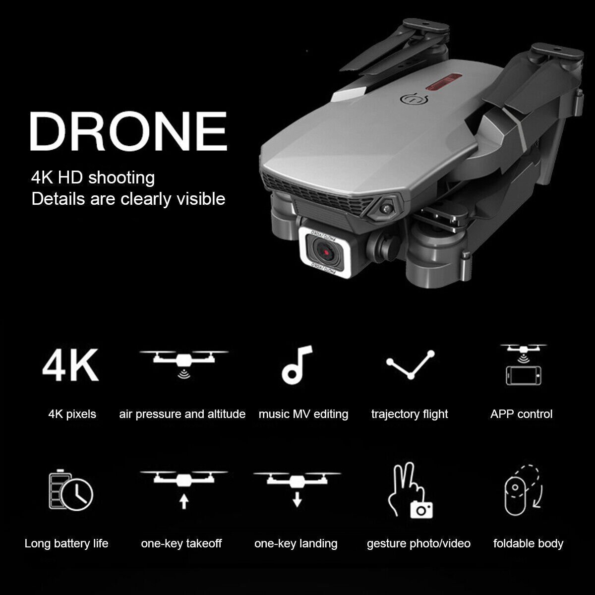 E88 Max Wi-Fi FPV Quadcopter HD 4K Drone