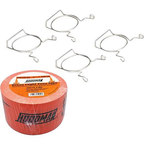 Hoodman Tape Clips + Drone Flight Zone Tape Kit Hoodman Tape Clips + Drone Flight Zone Tape Kit