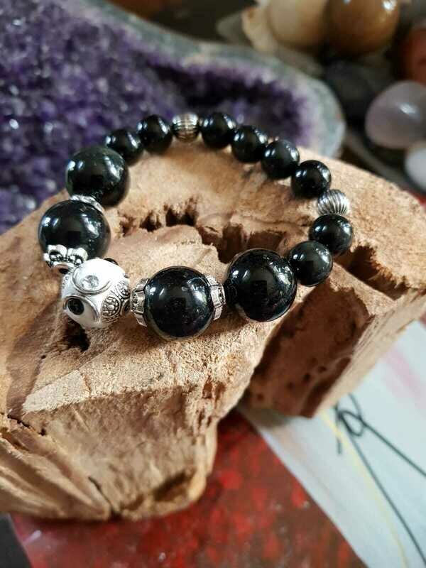 Bracelet en obsidienne