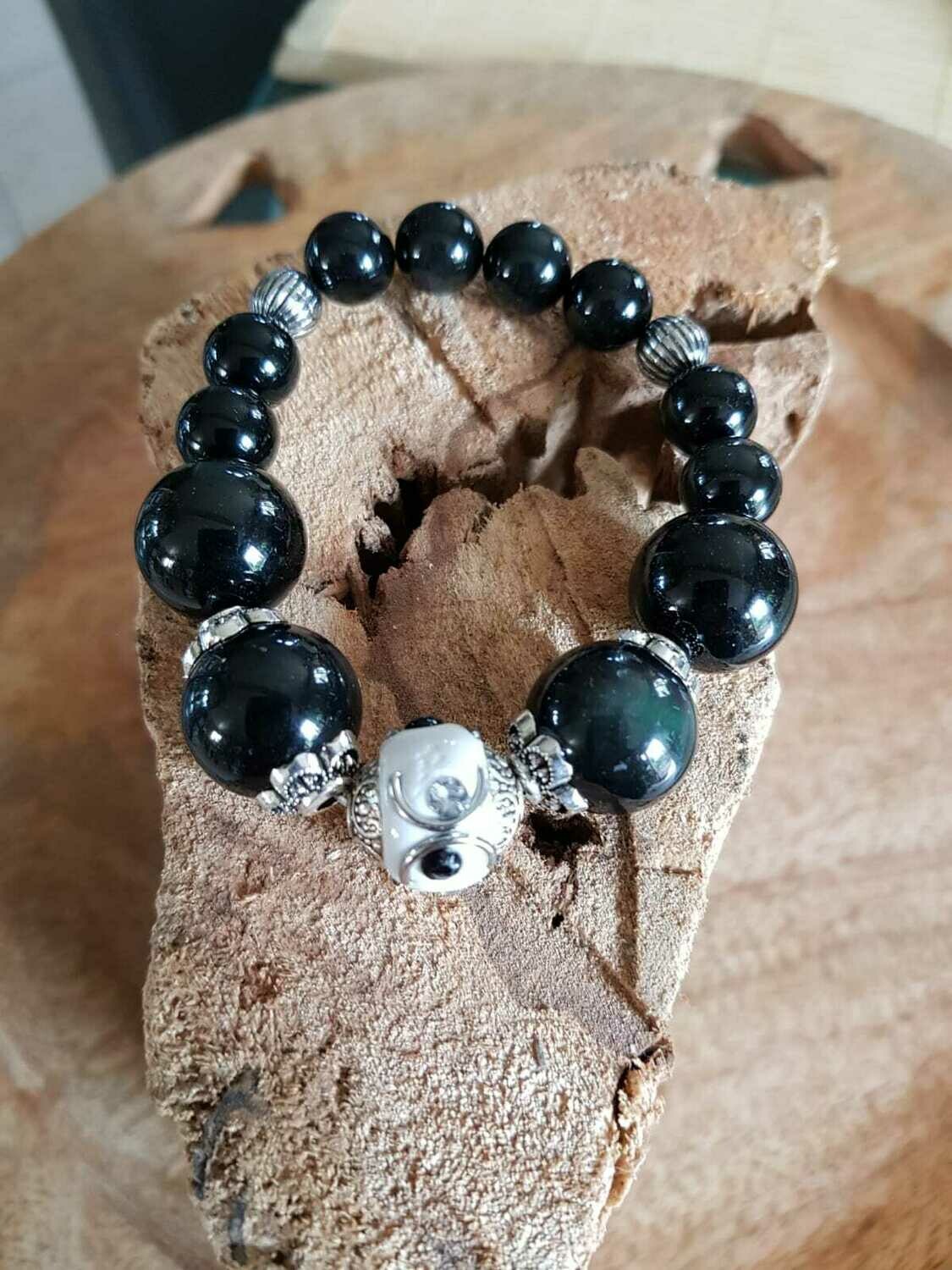 Bracelet en obsidienne